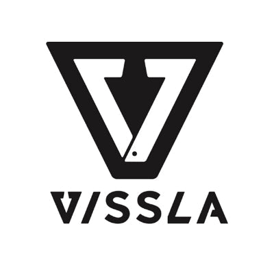 Vissla logo featuring a stylized triangle design and bold lettering