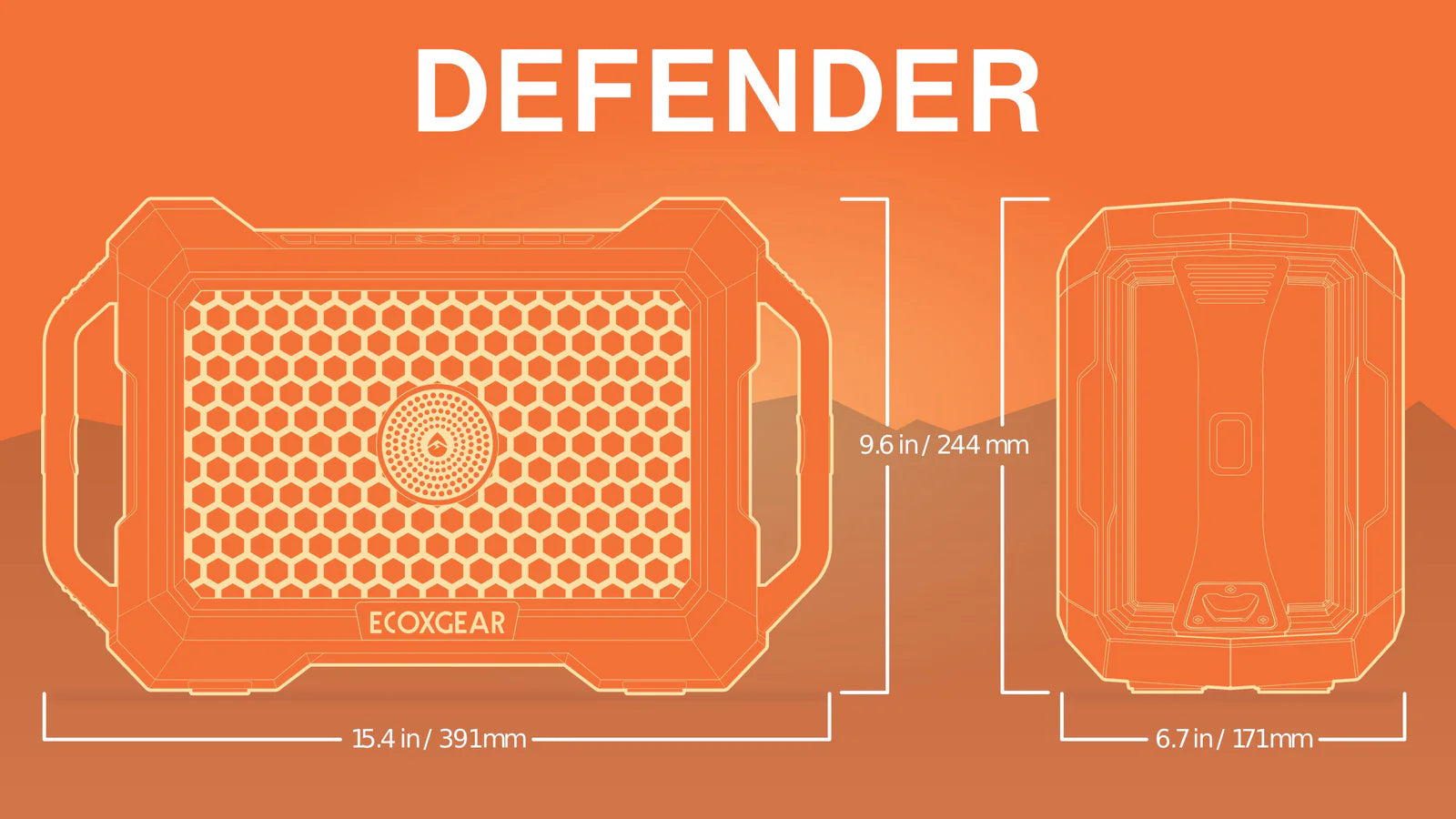 ECOXGEAR Defender Portable Bluetooth Speaker