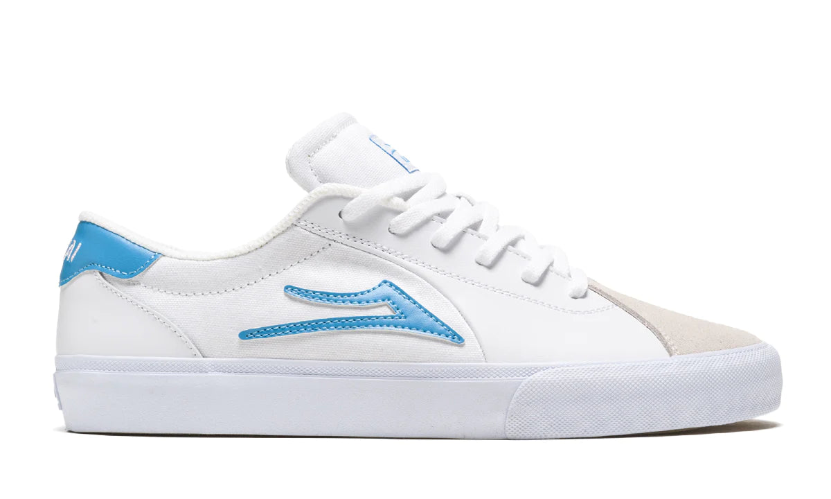 Lakai Flaco 2 White/Cyan Leather