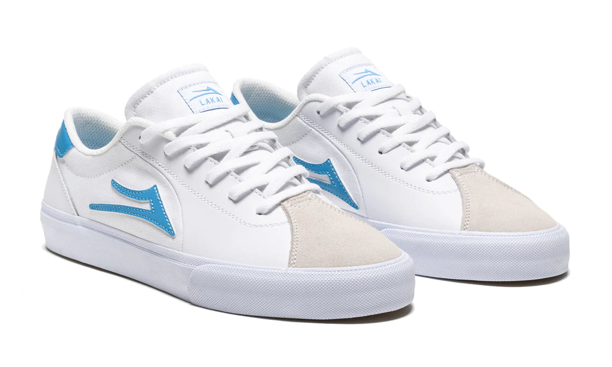 Lakai Flaco 2 White/Cyan Leather