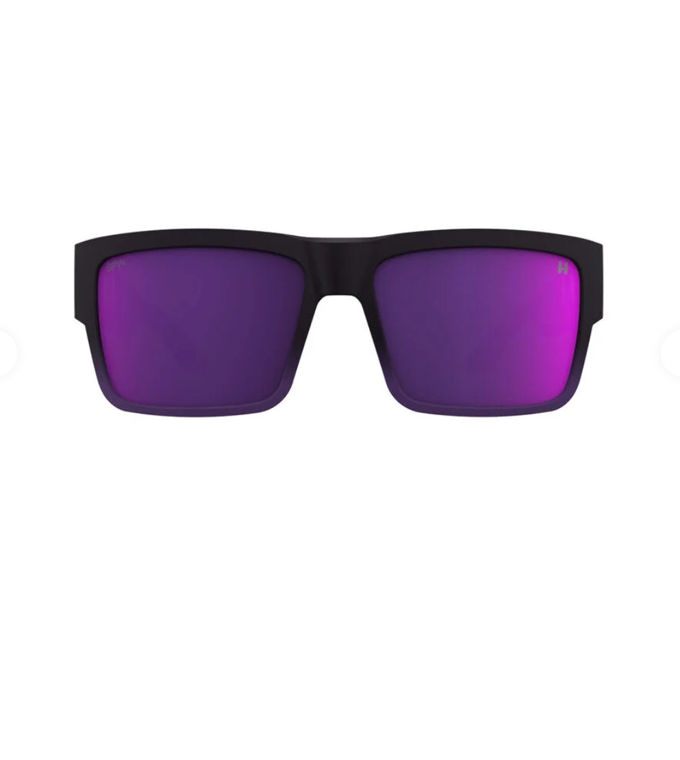 Spy Cyrus Soft Matte Purple Fade Happy Gray/Green/Purple Mirror Sunglasses