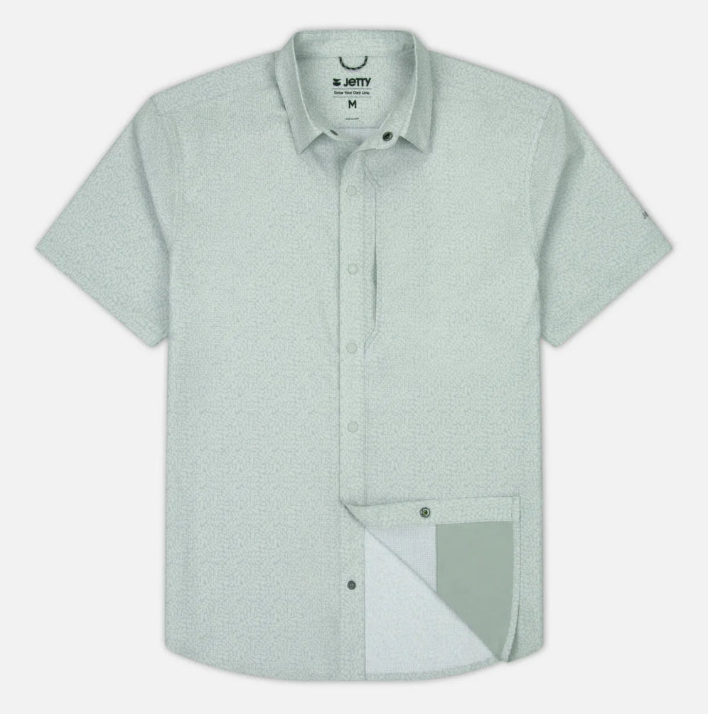Jetty Sandspit Tech Button Up Shirt