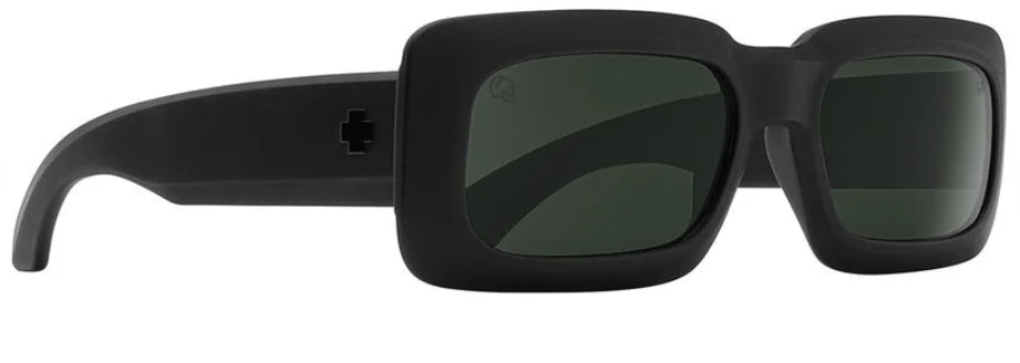 Spy Ninety Six Matte Black Happy Gray Green Sunglasses