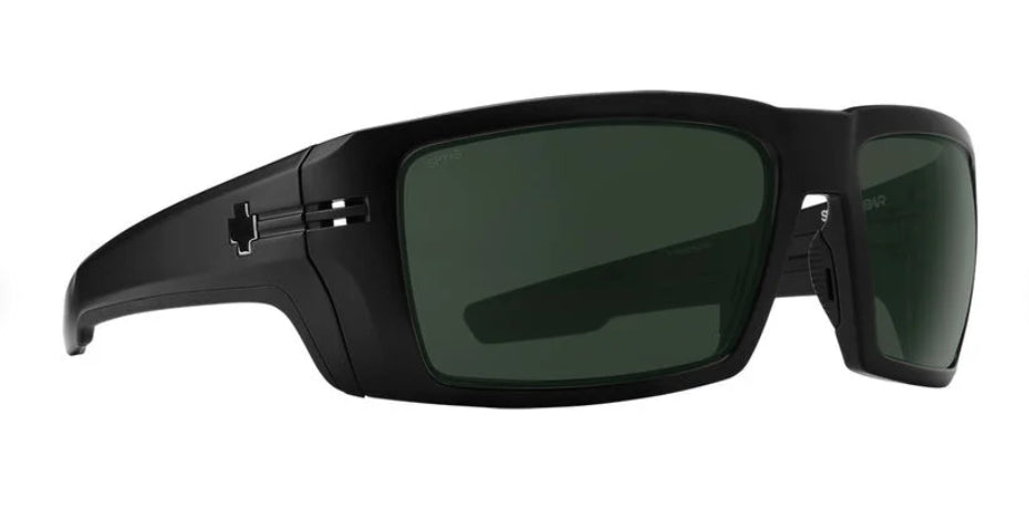 Spy SE Rebar Matte Black Happy Gray Green Sunglasses