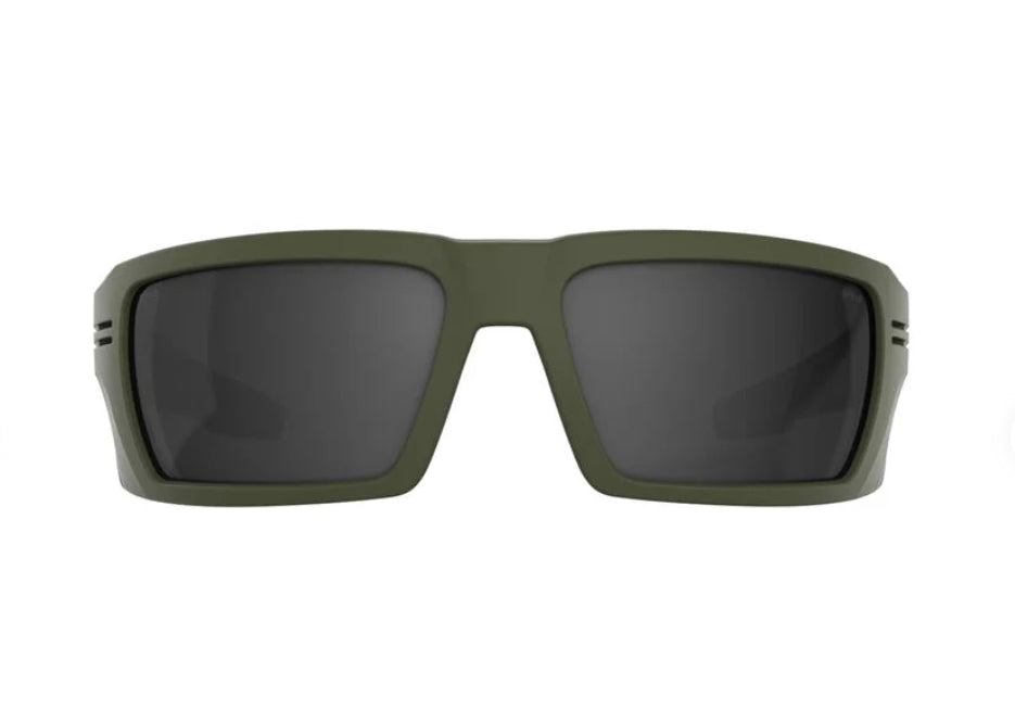 Spy Rebar SE Matte Olive Happy Gray Sunglasses