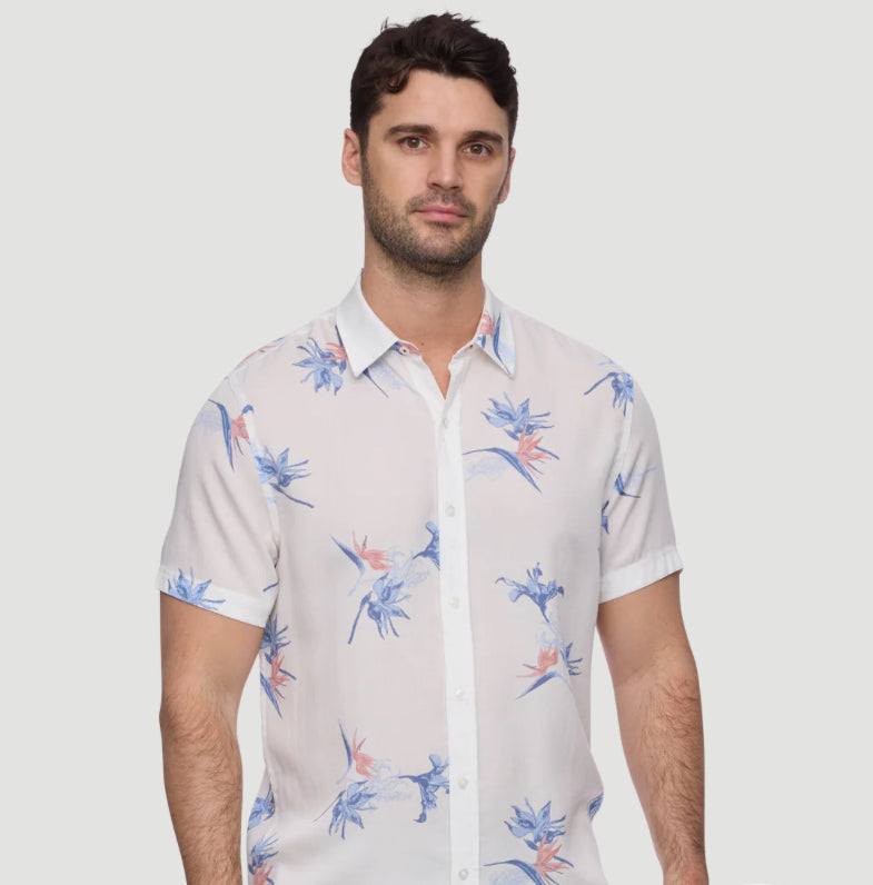 Flag and Anthem Charleston Tropical Print Shirt