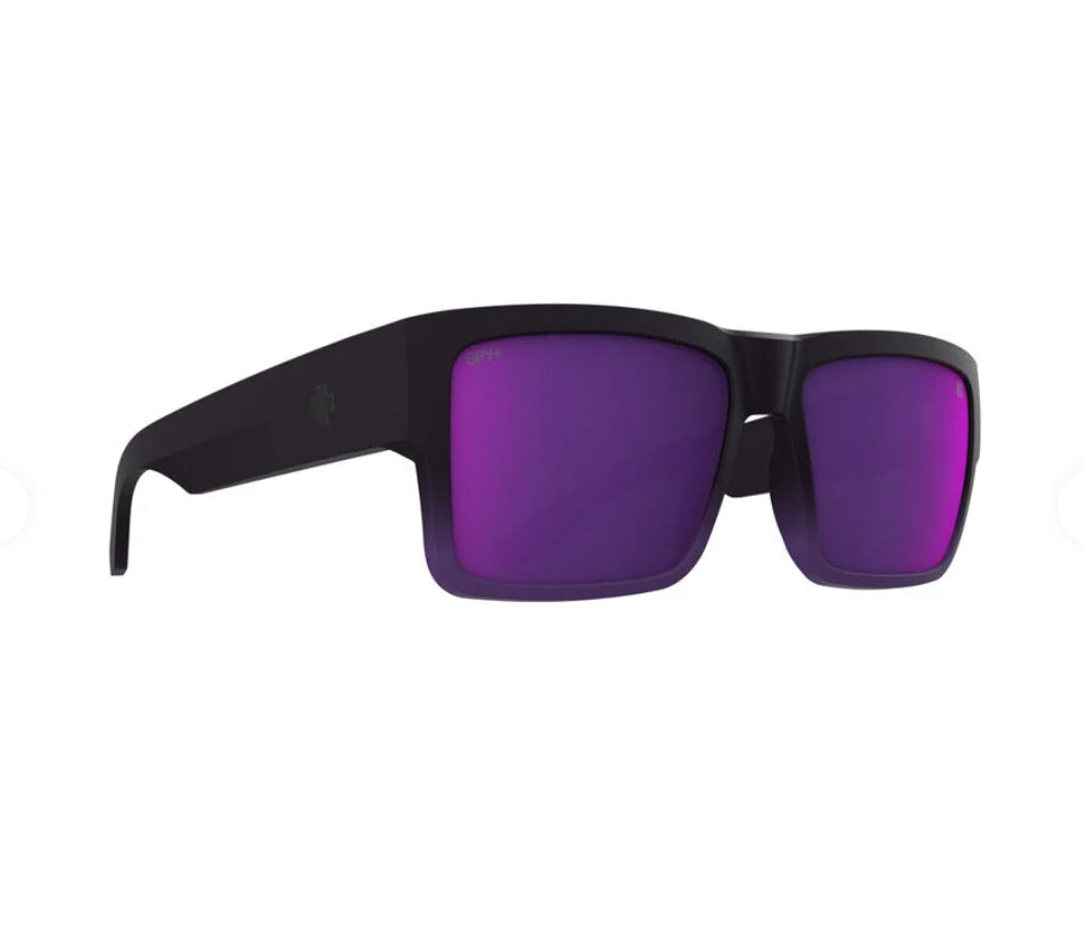 Spy Cyrus Soft Matte Purple Fade Happy Gray/Green/Purple Mirror Sunglasses