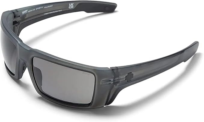 Spy SE Matte Trans Gunmetal Happy Gray Gunmetal Mirror Sunglasses