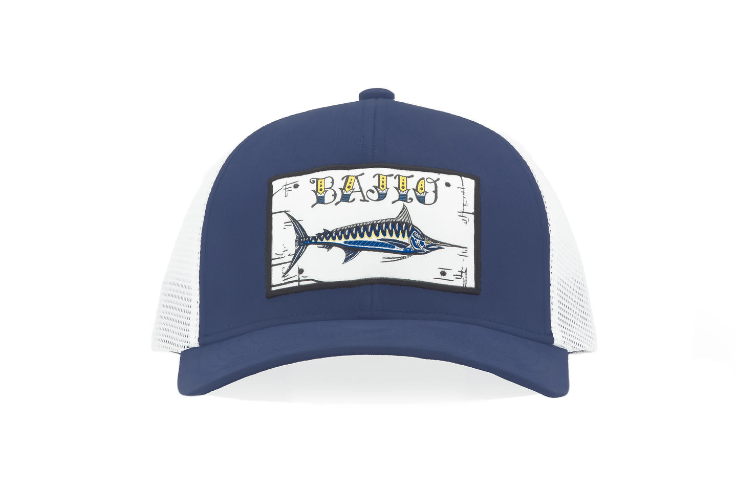 Bajio Black Marlin Patch Trucker Hat