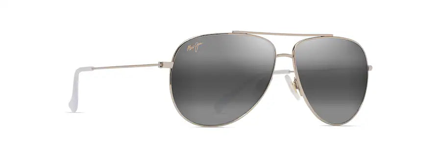 Maui Jim Grey Hauoli Shiny Light Gold Sunglasses