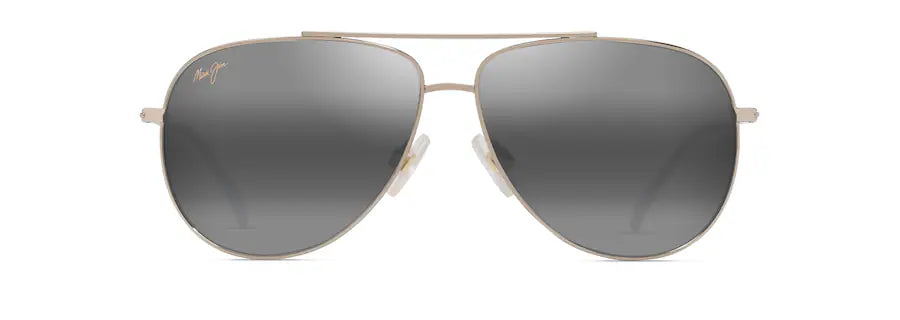 Maui Jim Grey Hauoli Shiny Light Gold Sunglasses