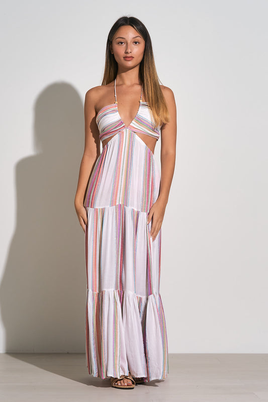 Elan Striped Maxi Dress