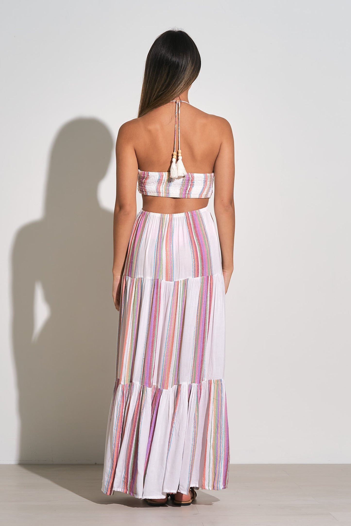 Elan Striped Maxi Dress