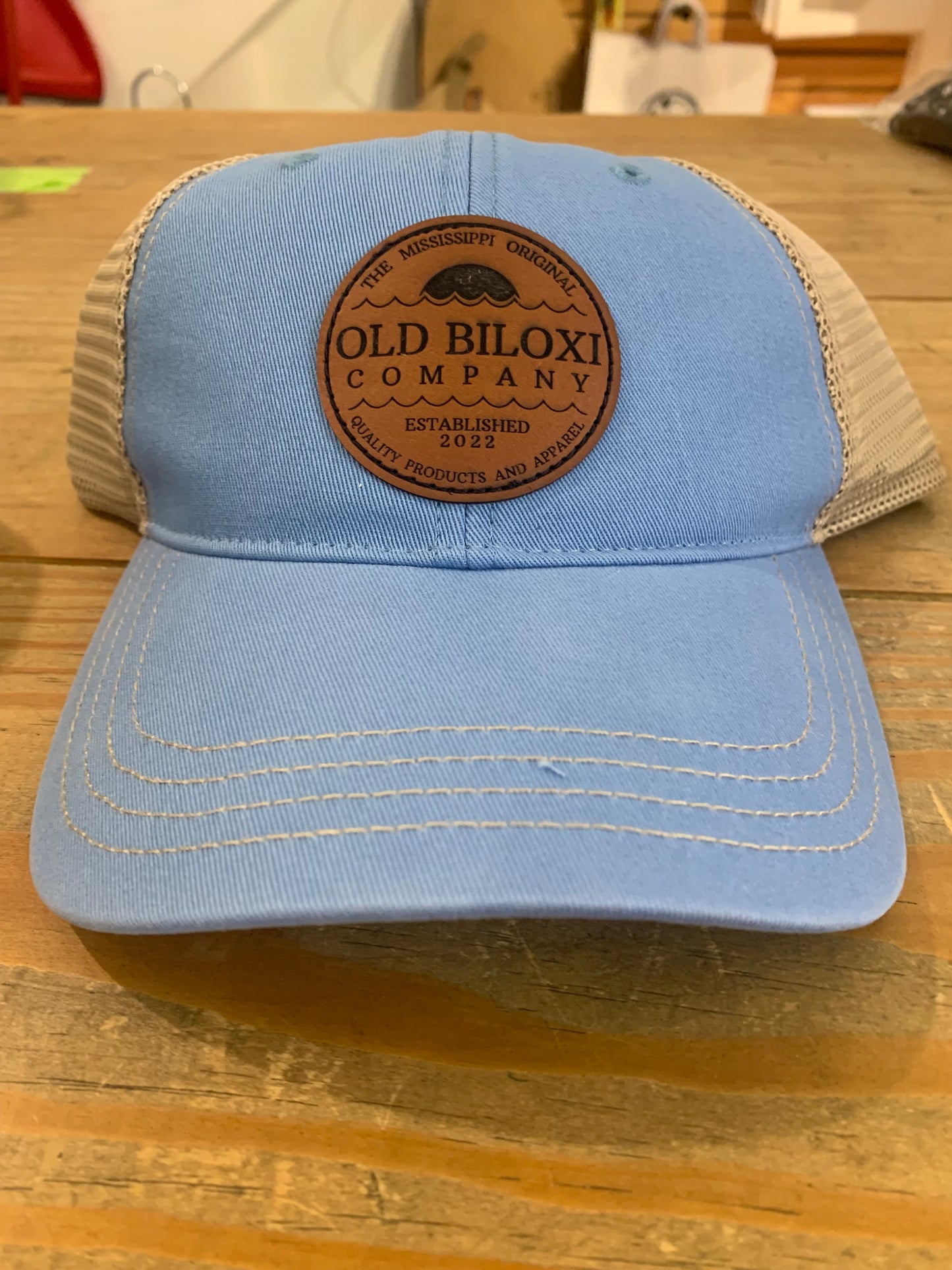 Old Biloxi Co. Leather Patch Hat