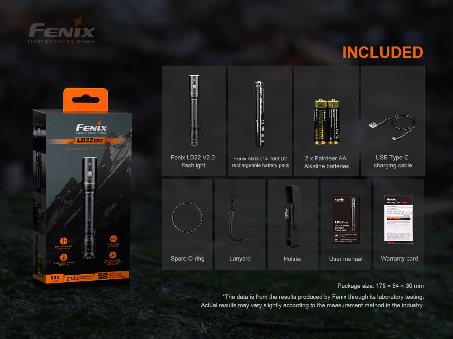 fenix 2 aa flashlight Fenix LD22 V2.0 Flashlight
