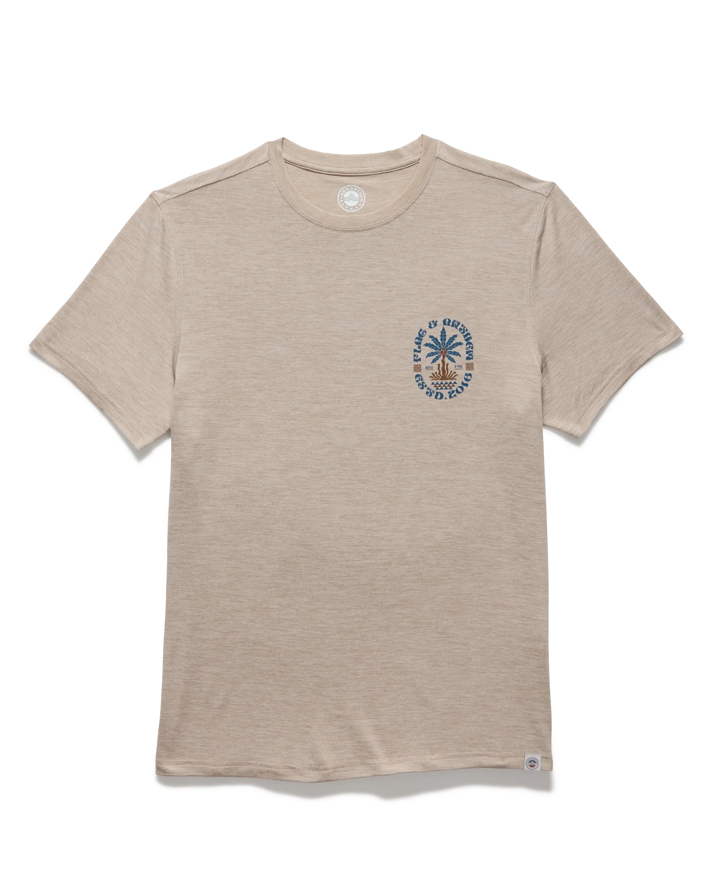 Flag and Anthem Palm Tree - Oatmeal