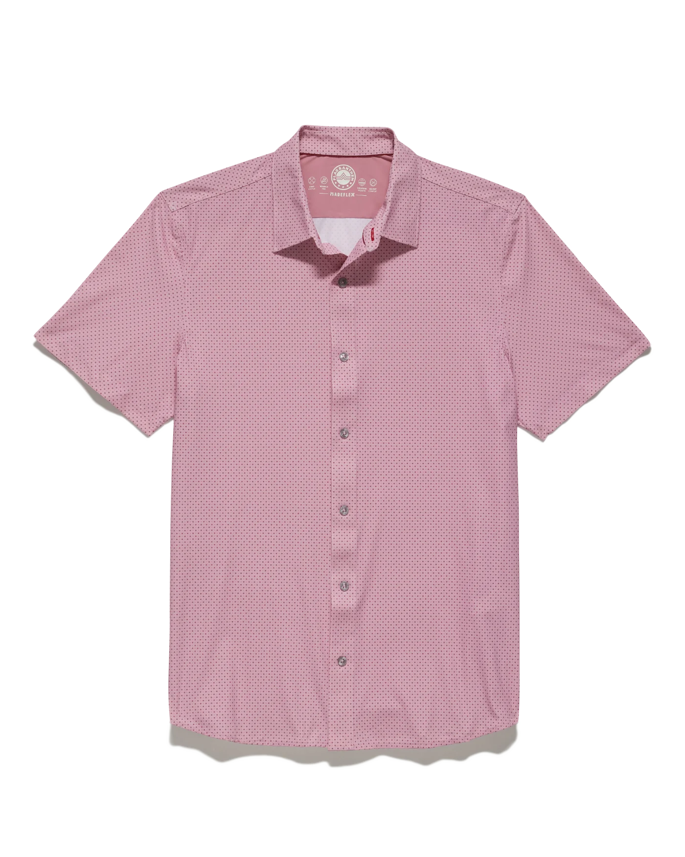 Flag and Anthem Journey SS Stretch Shirt - Pink Dot
