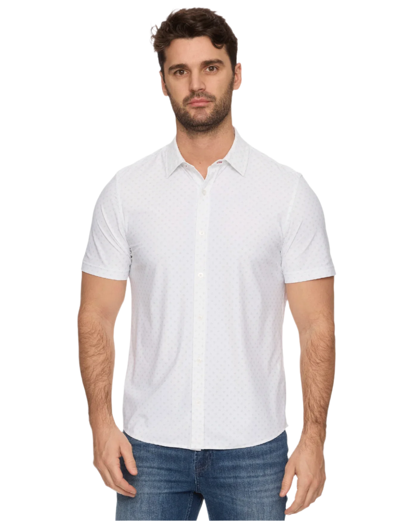 Flag and Anthem Journey SS Stretch Shirt - White Sage