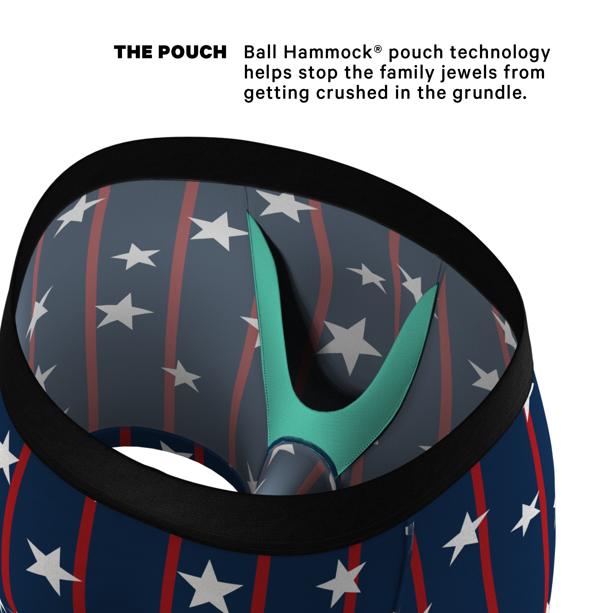 The Stars & Stripes | USA Pinstripe Ball Hammock® Pouch Underwear