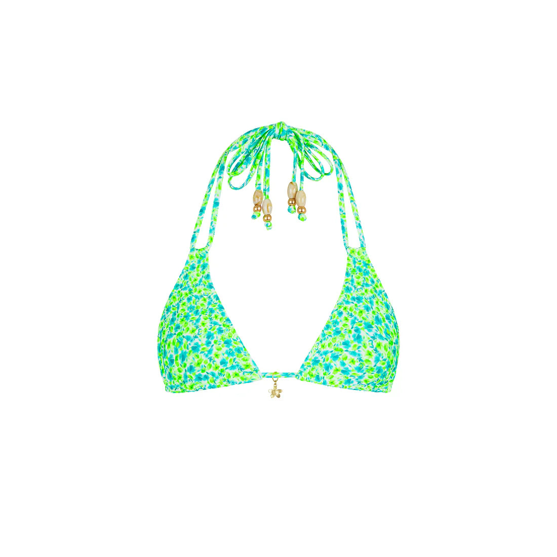 Kulani Kinis Halter Bralette Bikini Top - Apple Blossom