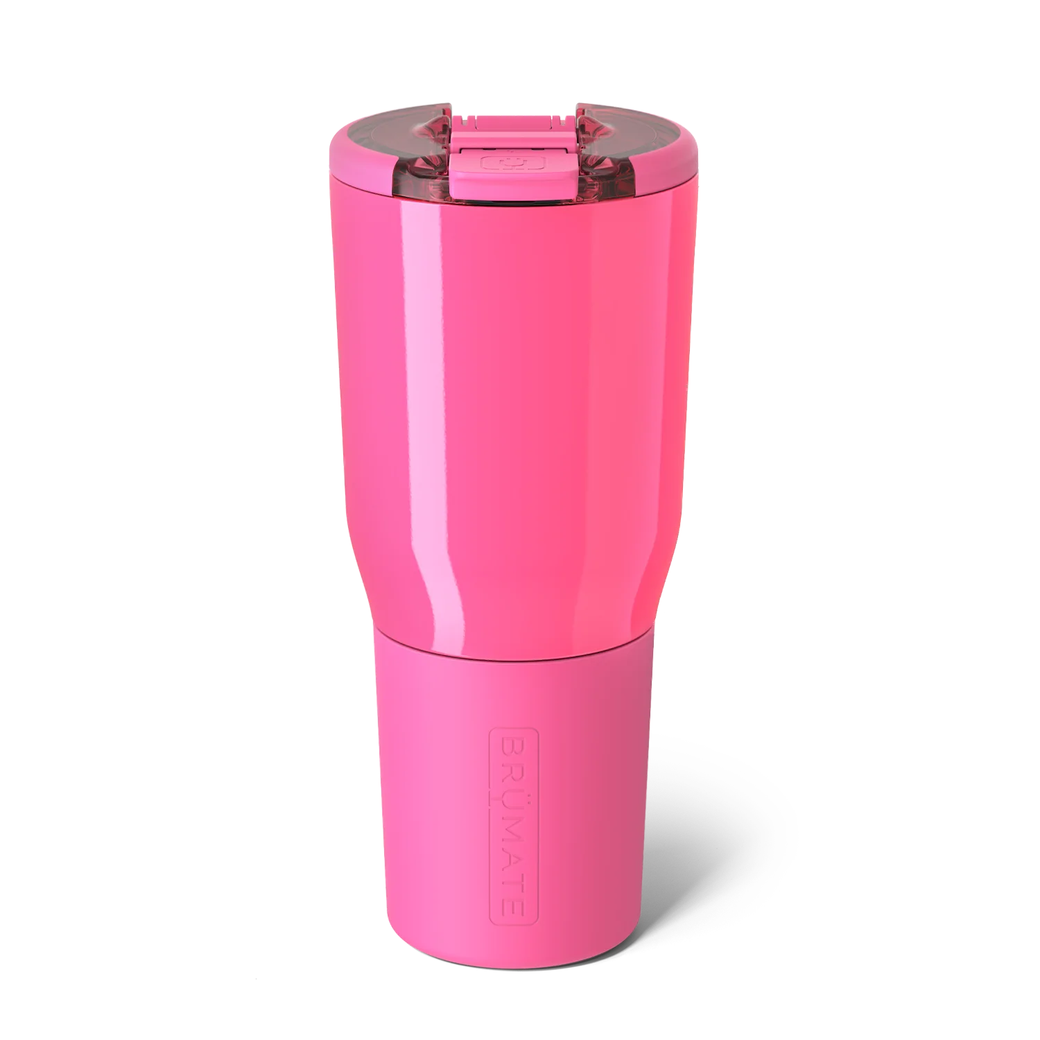 Brumate Pink Insulated Tumbler with Spill-Resistant Lid for Hot and Cold Drinks