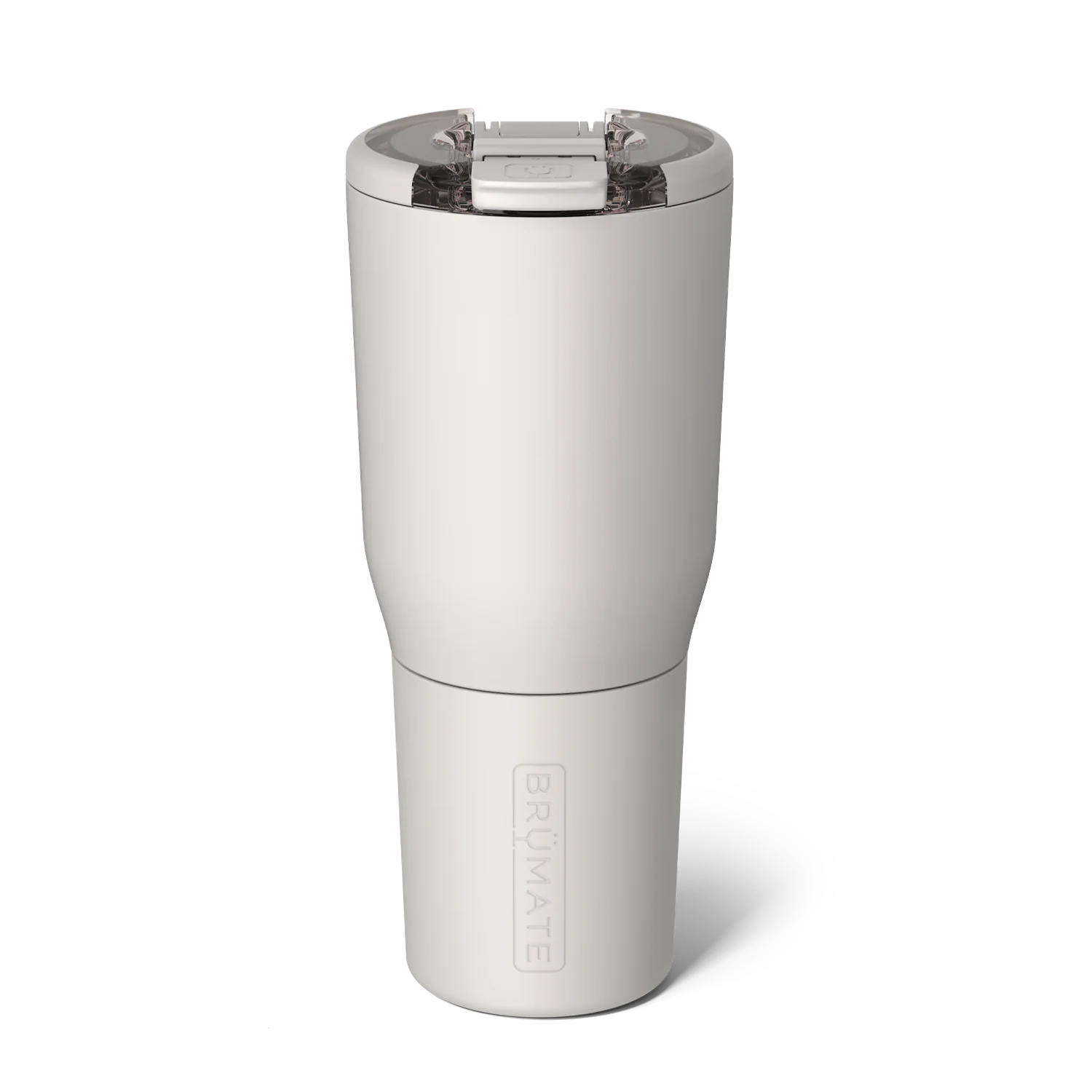 Brumate Insulated Tumbler in White with Spill-Resistant Lid for Hot and Cold Beverages