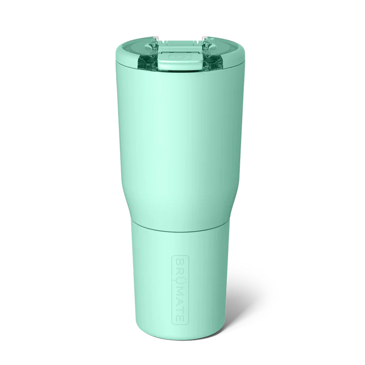 Brumate Mint Green Insulated Tumbler with Spill-Resistant Lid for Hot and Cold Drinks