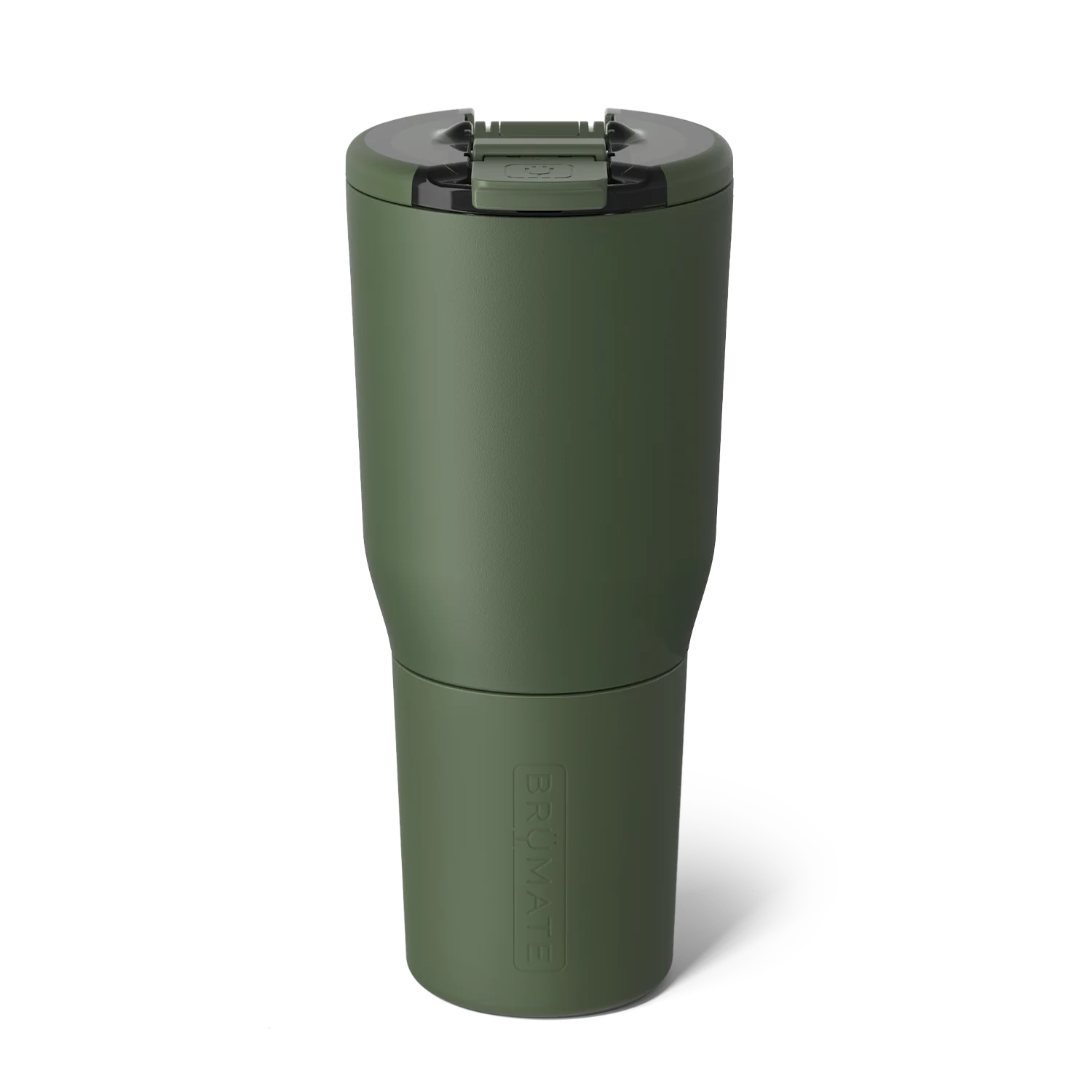 Brumate Insulated Travel Mug in Olive Green with Spill-Resistant Lid for Hot and Cold Beverages