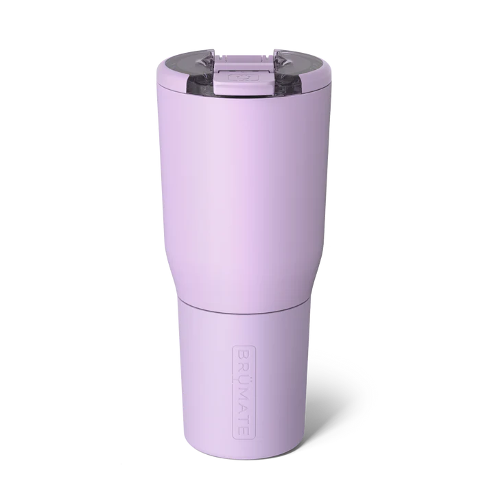 Brumate Insulated Tumbler in Soft Lavender with Spill-Resistant Lid for Hot and Cold Drinks