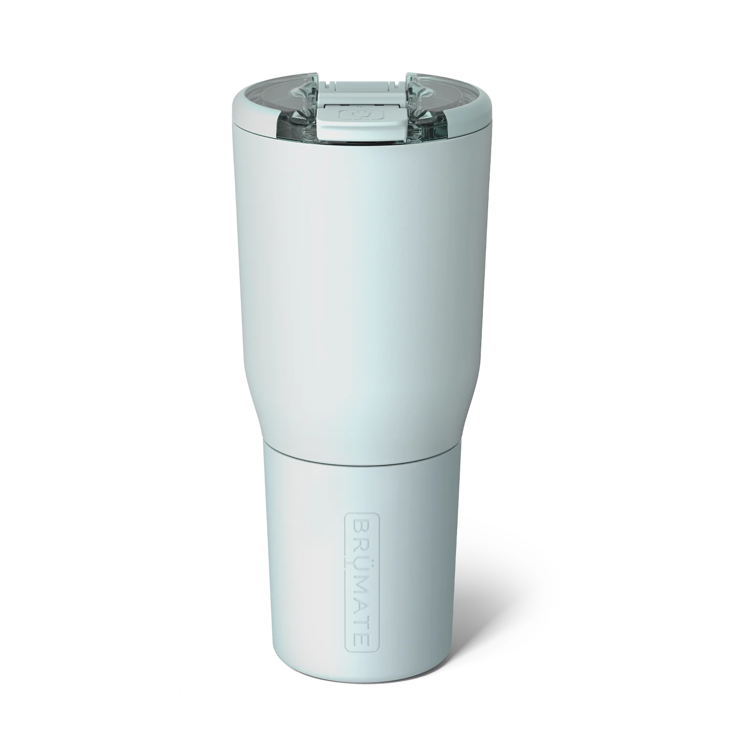 Brumate White Insulated Tumbler with Dual-Lid and Sleek Design for Hot and Cold Drinks