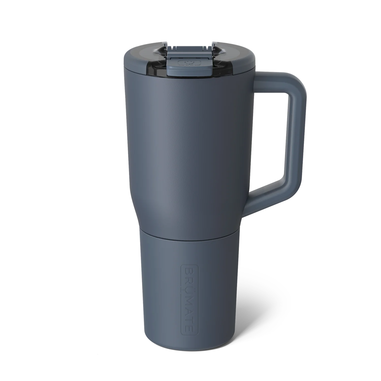 Brumate Insulated Mug in Slate Gray with Easy Grip Handle and Spill-Resistant Lid