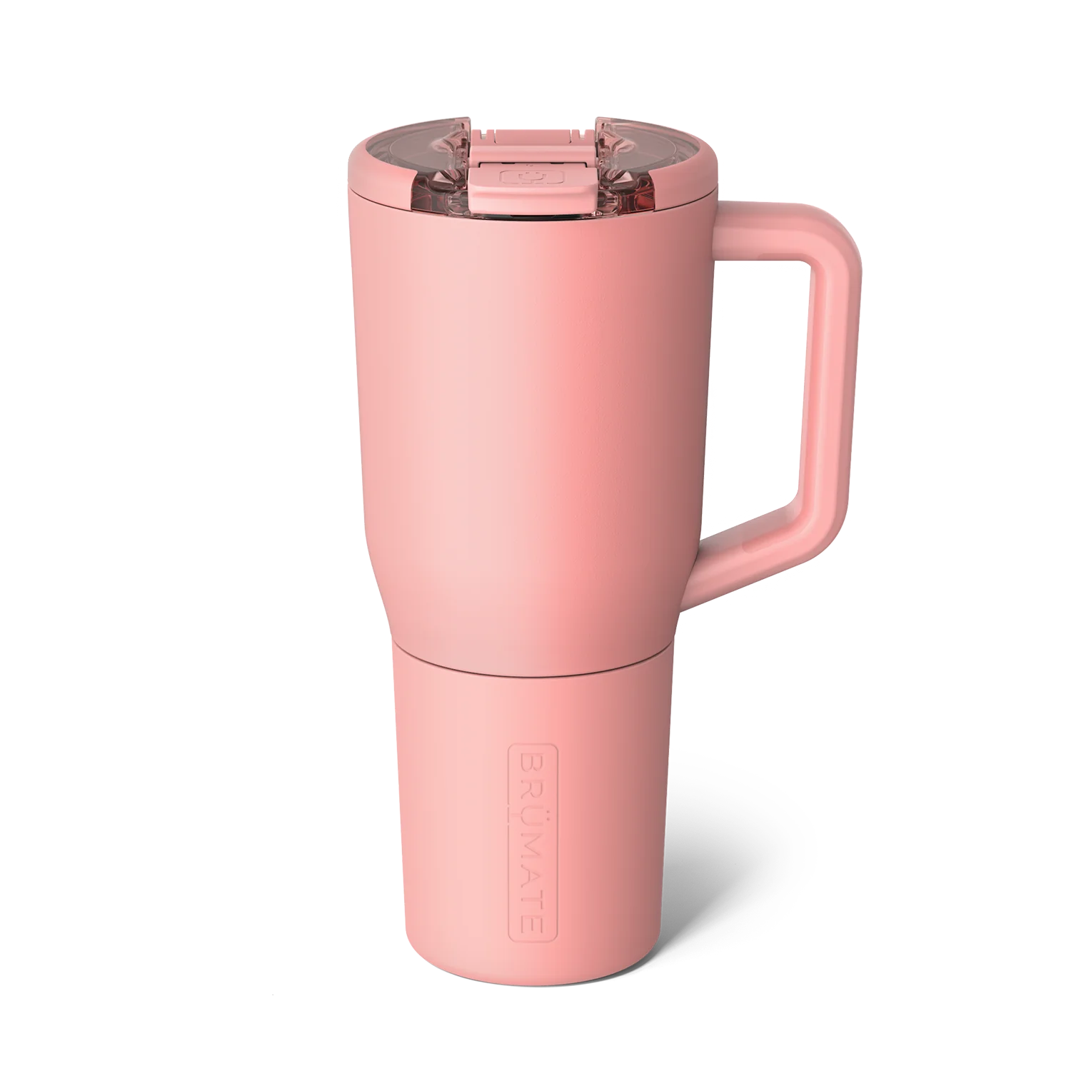 Brumate Insulated Pink Tumbler with Easy-Access Lid for Hot and Cold Beverages