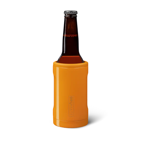 Brumate Insulated Beer Bottle Holder in Orange for Keeping Drinks Cold