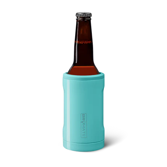 Brumate Insulated Beer Bottle Holder in Aqua Keeps Drinks Cold for Longer Enjoyment