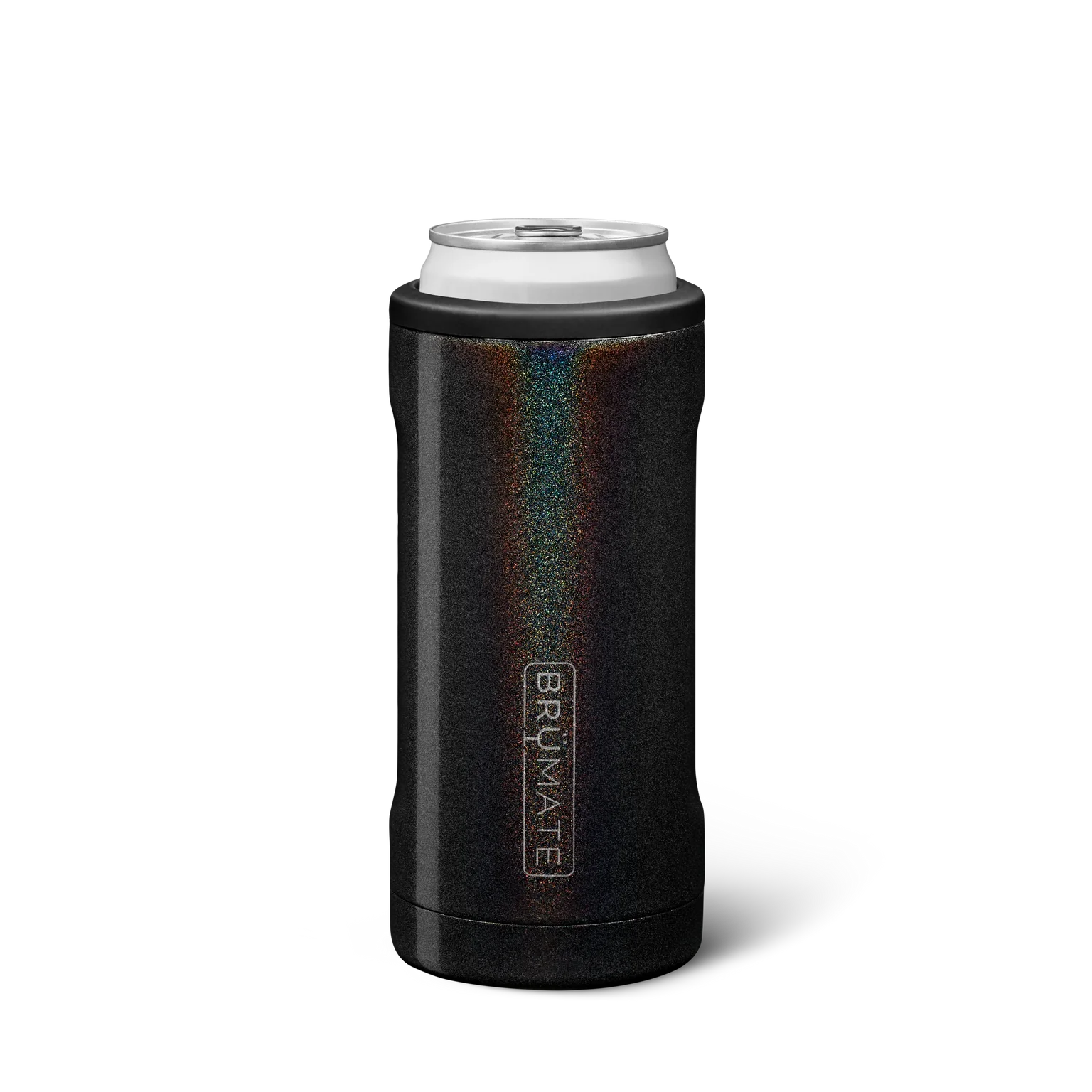 Brumate Can Cooler in sleek black design for keeping drinks cold and refreshing