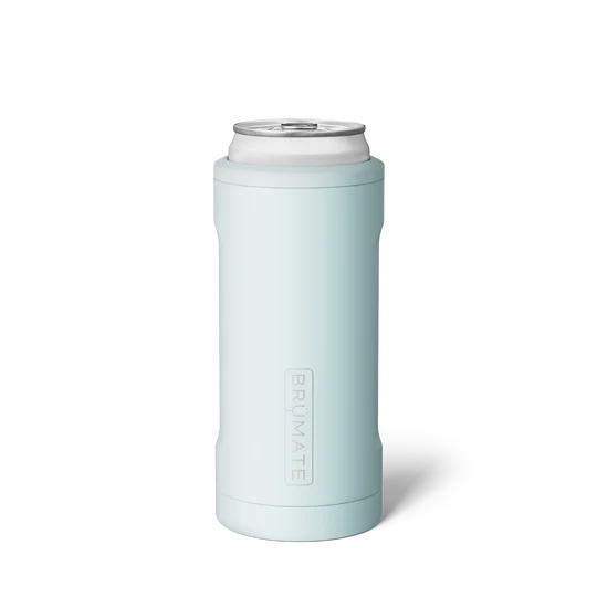 Brumate Can Cooler in Light Blue for Keeping Drinks Cold During Outdoor Activities