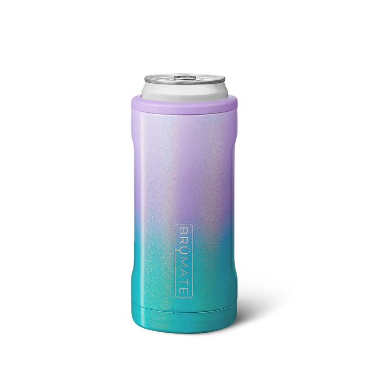 Brumate Can Cooler in Gradient Purple and Aqua, Insulated for Keeping Drinks Cold