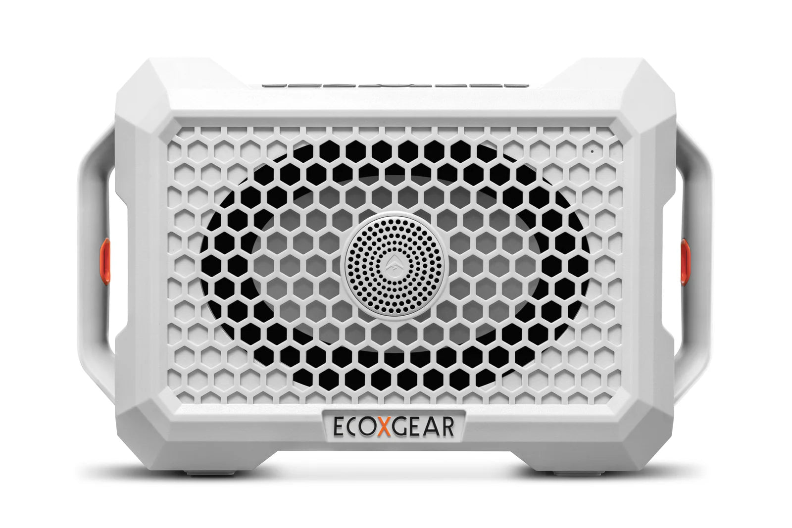 ECOXGEAR Portable Bluetooth Speaker in White with Durable Design and Powerful Sound