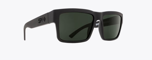 Spy sunglasses montana soft matte black happy gray green polar