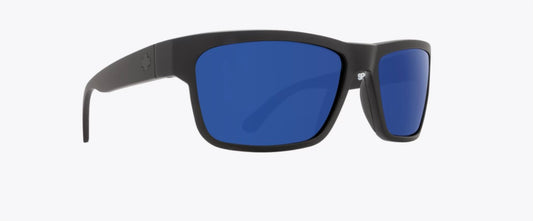 Spy sunglasses frazier soft matte black happy dark gray green polar with dark blue spectra mirror