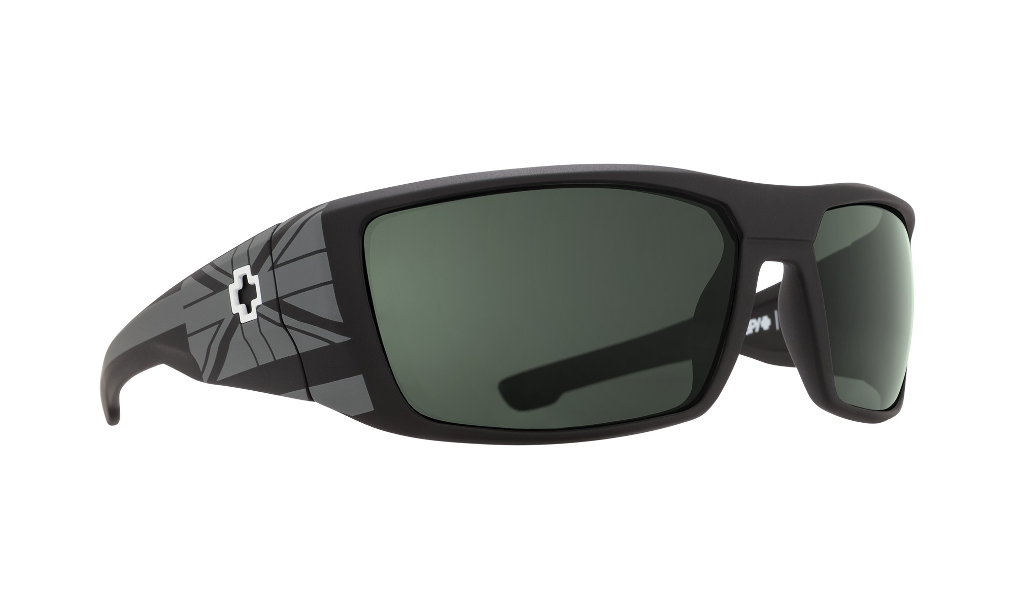SPY Dirk Hawaii Happy Gray Green Polar Sunglasses
