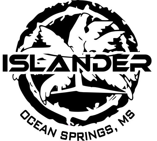 Islander Outfitters Gift Card featuring a palm tree logo for outdoor enthusiasts