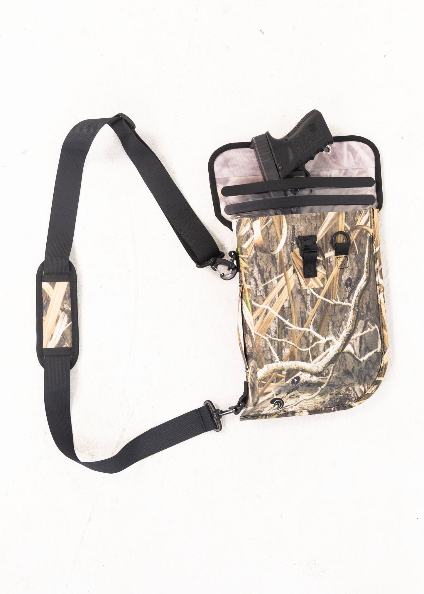 Mossy Oak - Auto-Sealing, Waterproof, Floating, Scent Proof Universal Pistol Bag