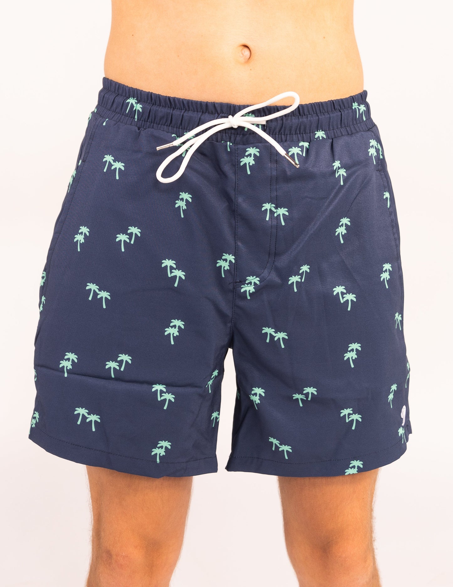 Tropical Trees - Waterproof Pocket Swim Shorts - Athletic Liner