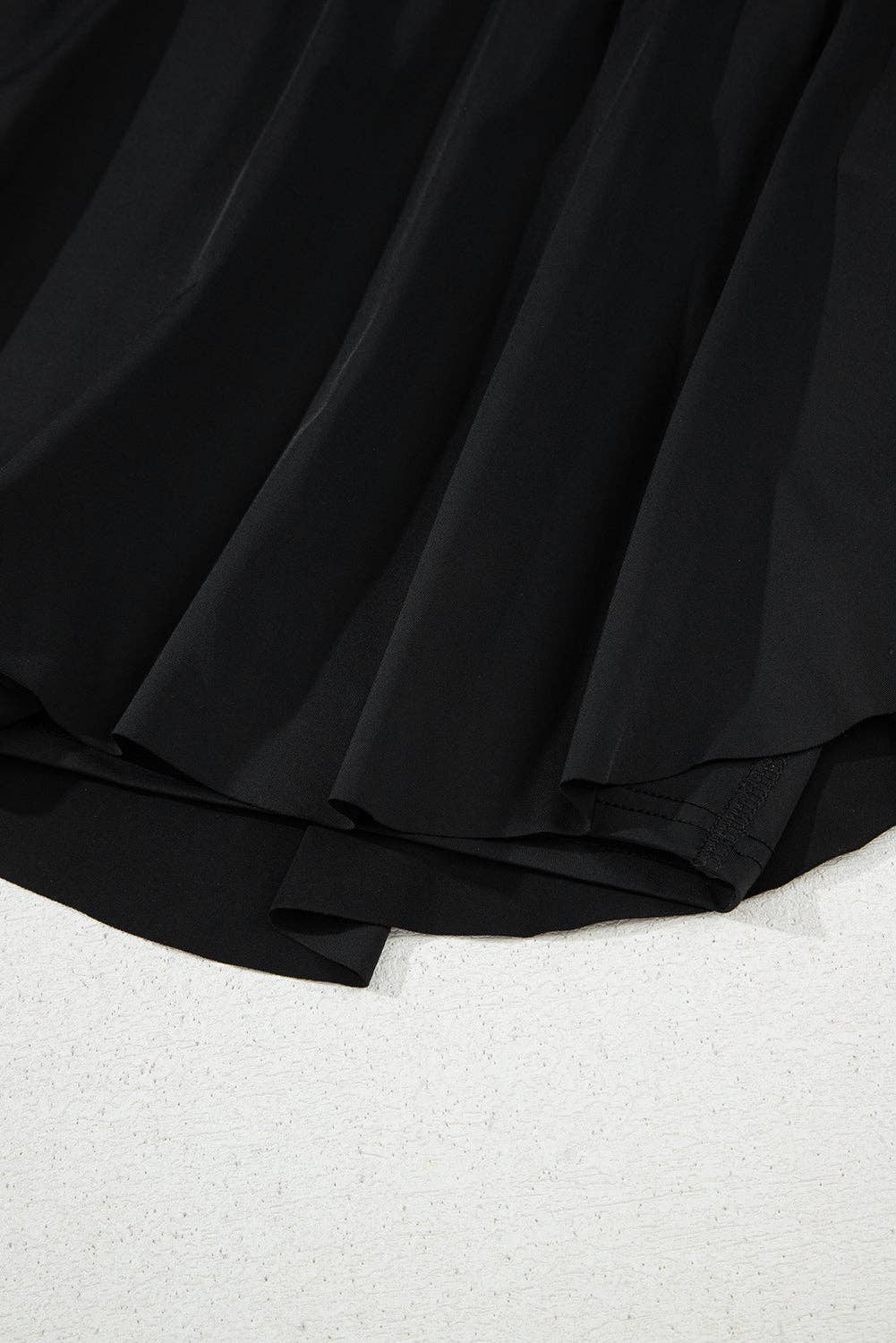 Lovesoft - Black High Waist Drawstring Tennis Skort with Lining