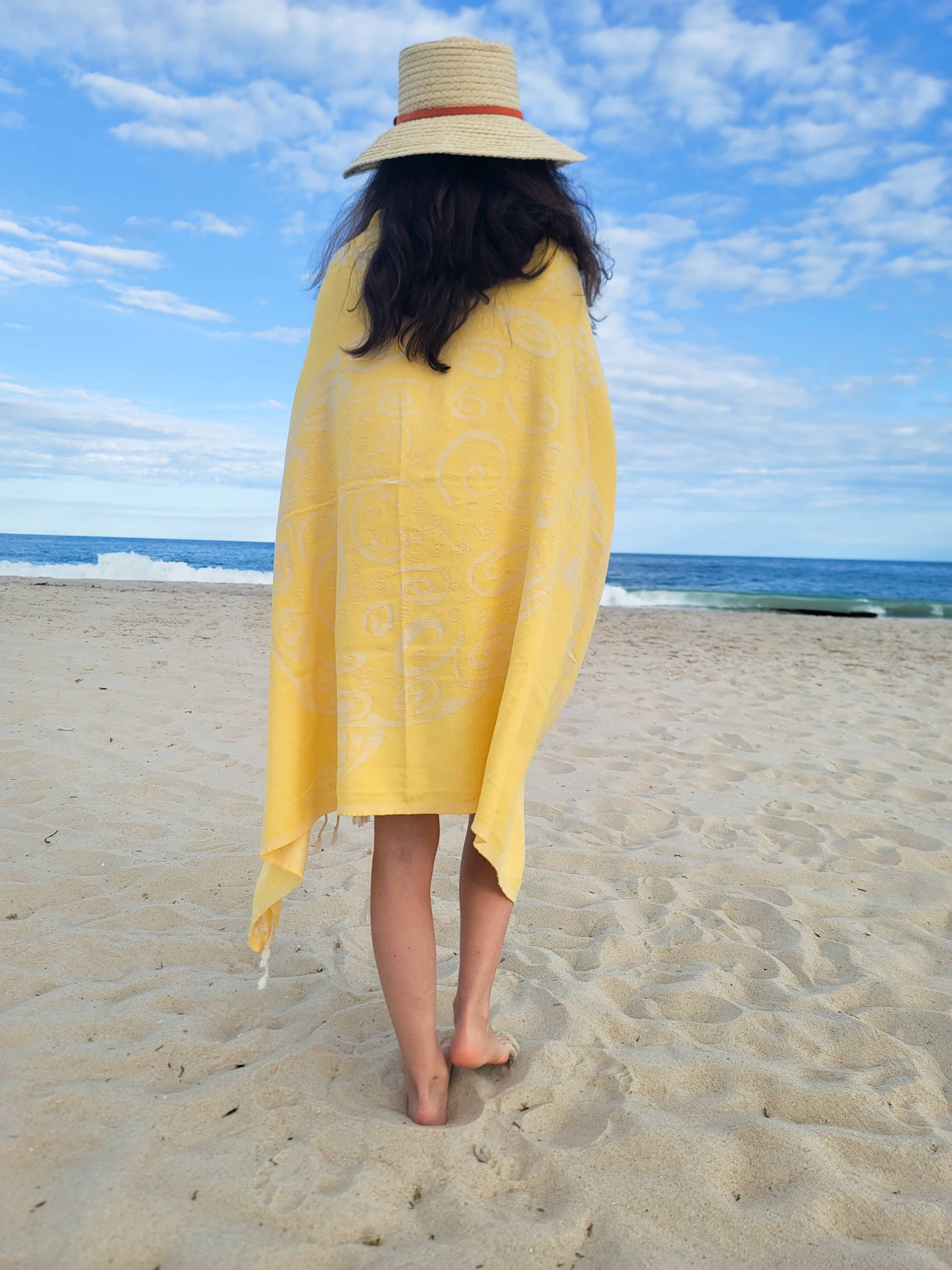 Kalkedon Towels - Caretta Turtle Beach Towel | Oversized Turkish Towel | Sand Free