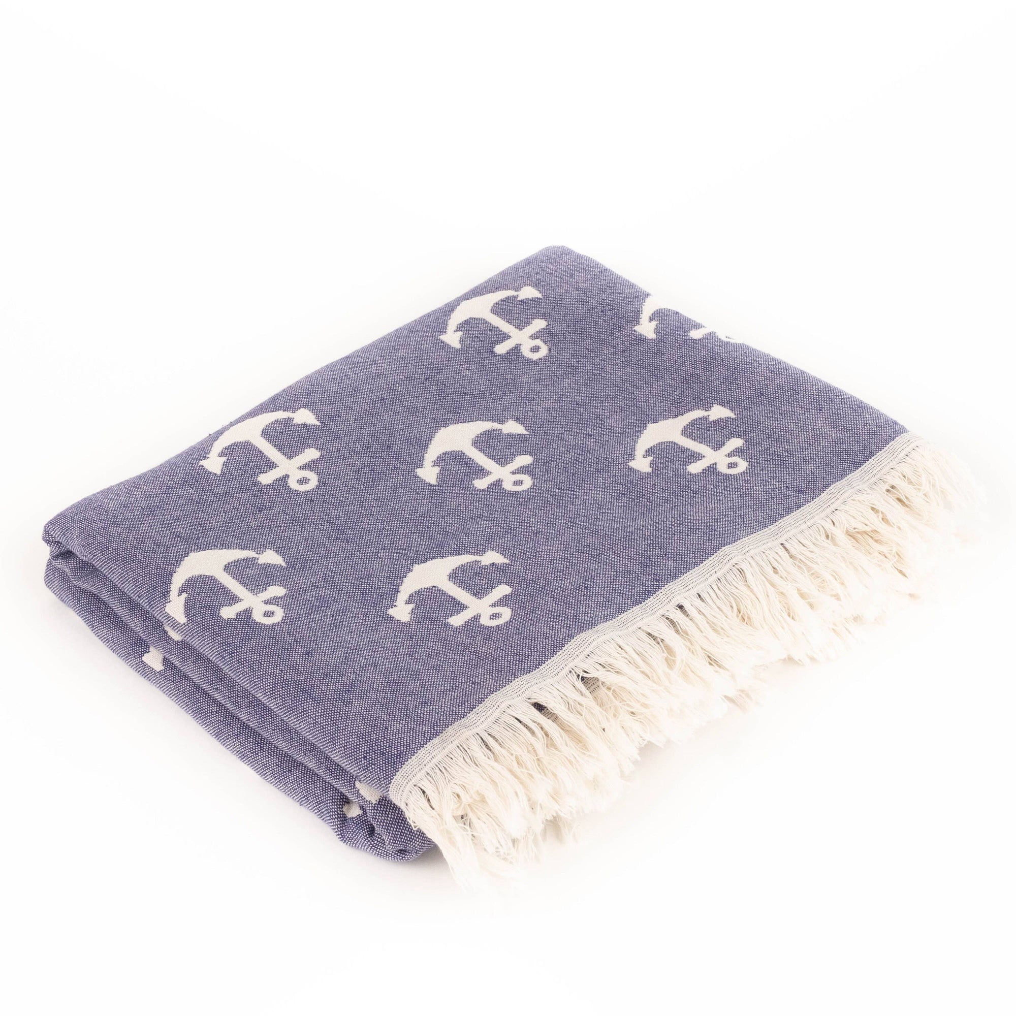 Kalkedon Towels - Turkish Beach Towel | Double Sided Anchor Towels |