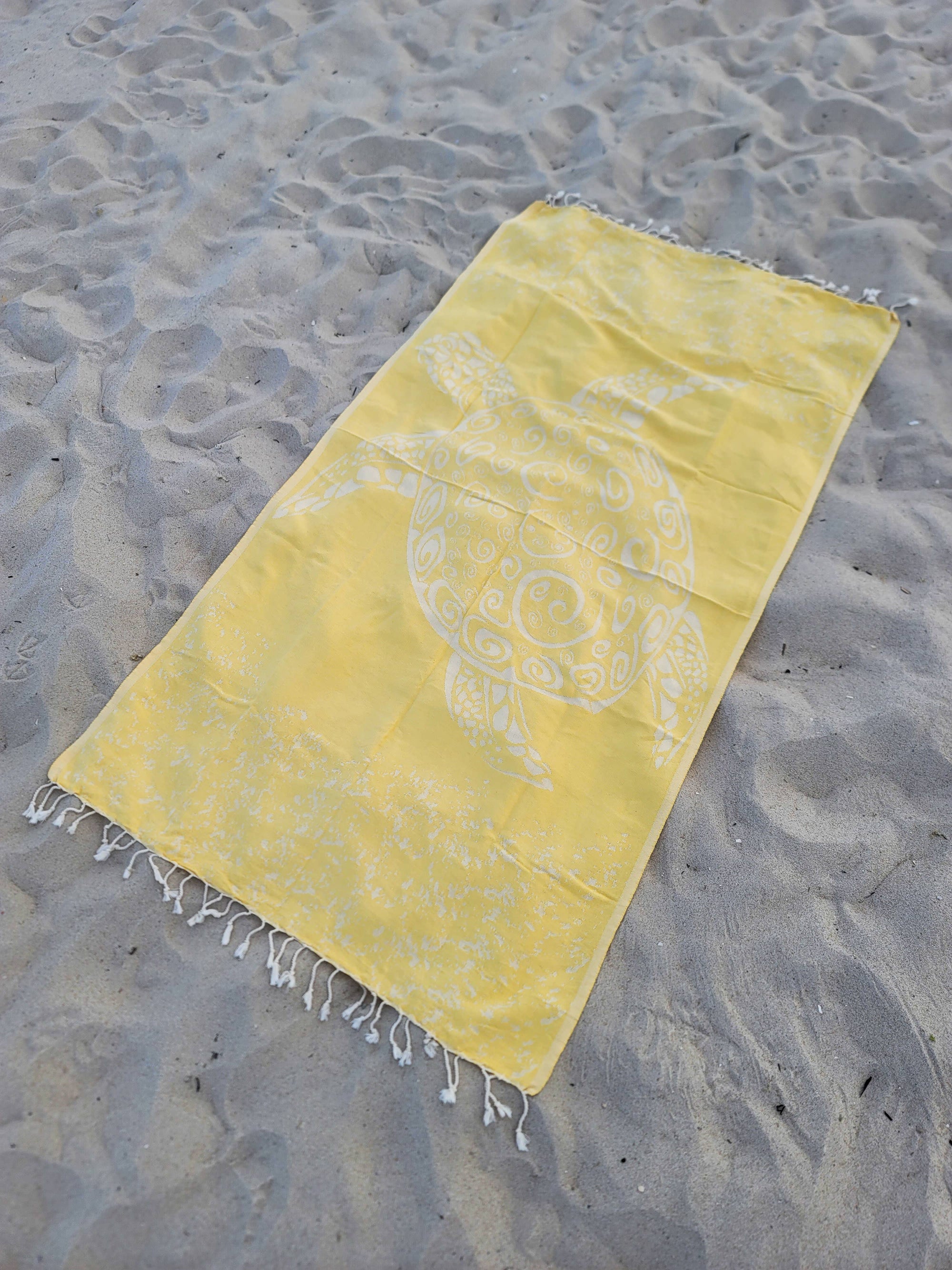 Kalkedon Towels - Caretta Turtle Beach Towel | Oversized Turkish Towel | Sand Free