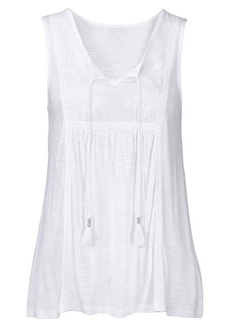 Lascana - LASCANA Women's Embroidered Tank Top