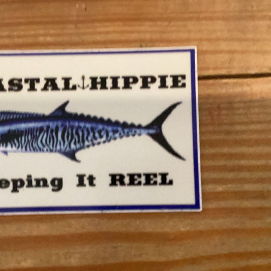 Coastal Hippie Keeping it Reel Sticker